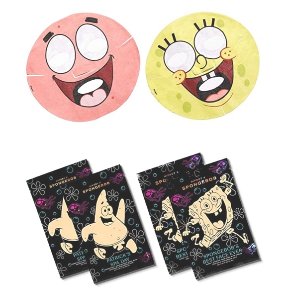 Dolls Kill Other - Hipdot x SpongeBob Best Friends 4 Pk Face Masks